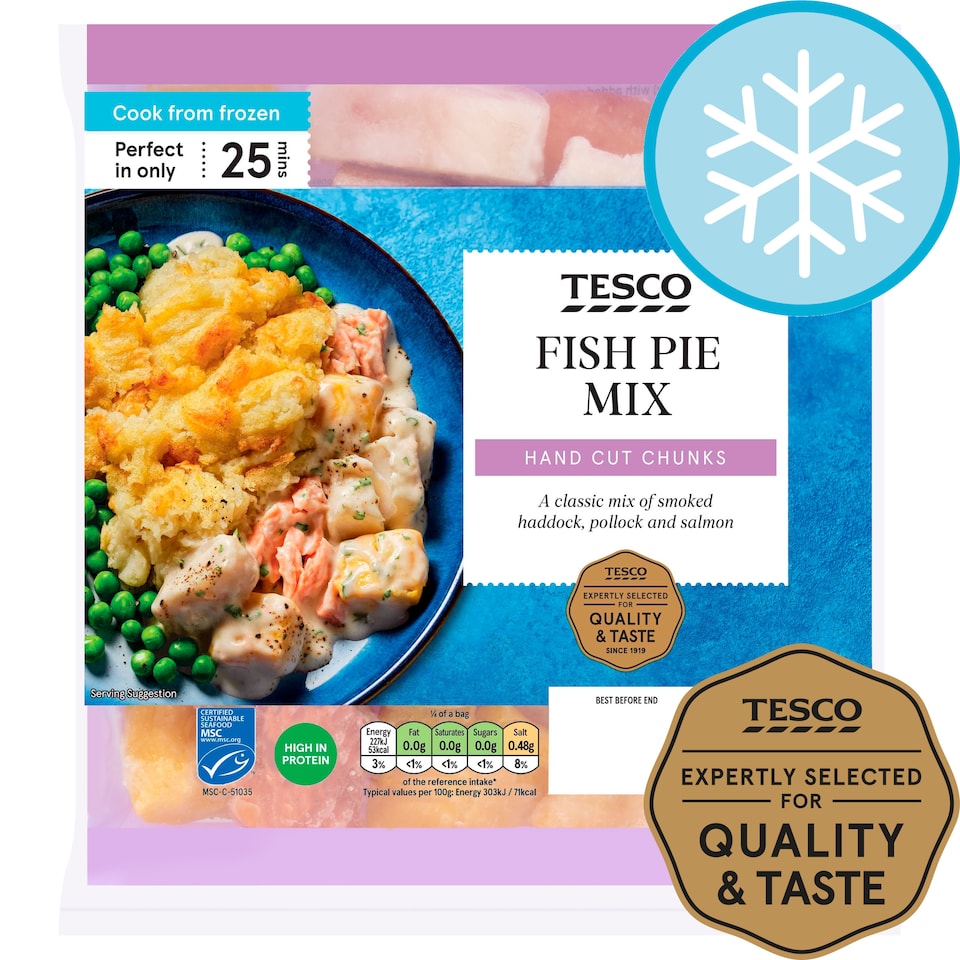 Tesco Fish Pie Mix 400G