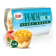 Dole Peach Vanilla & Creme 4 X 123G