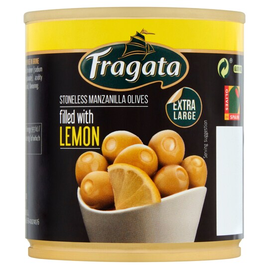 Fragata Olives Stuffed With Lemon 200G Tesco Groceries
