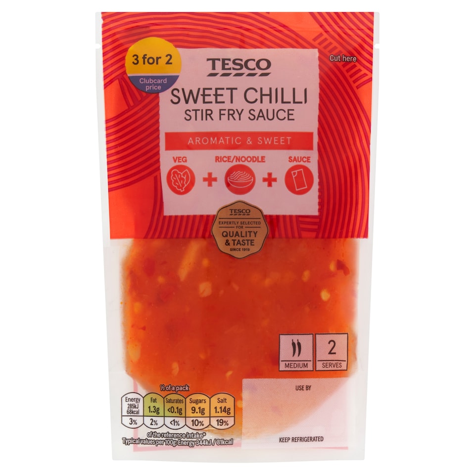 Tesco Sweet Chilli Stir Fry Sauce 165g (C)