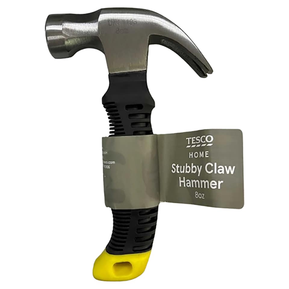 Tesco 8Oz Stubby Claw Hammer