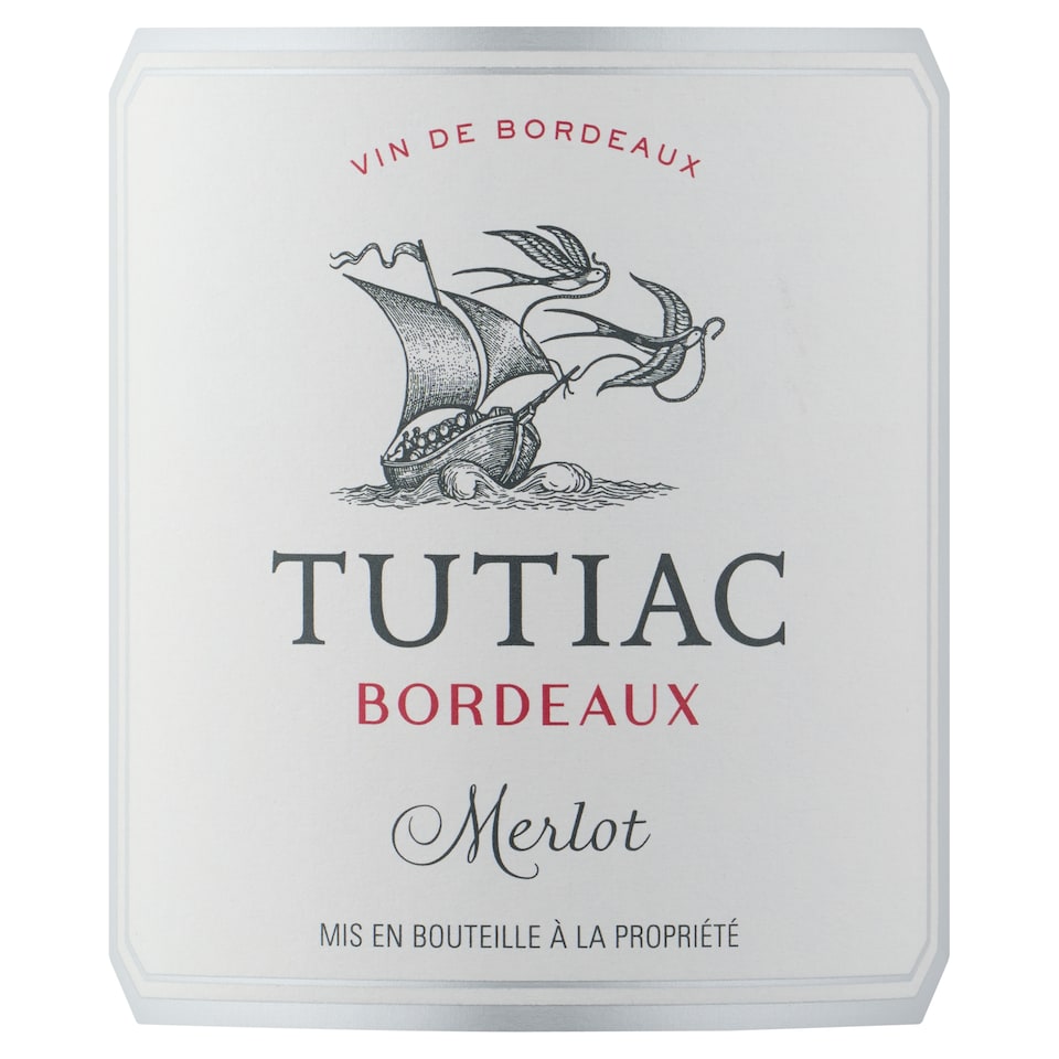 image 1 of Tutiac Bordeaux Merlot Wine 75cl