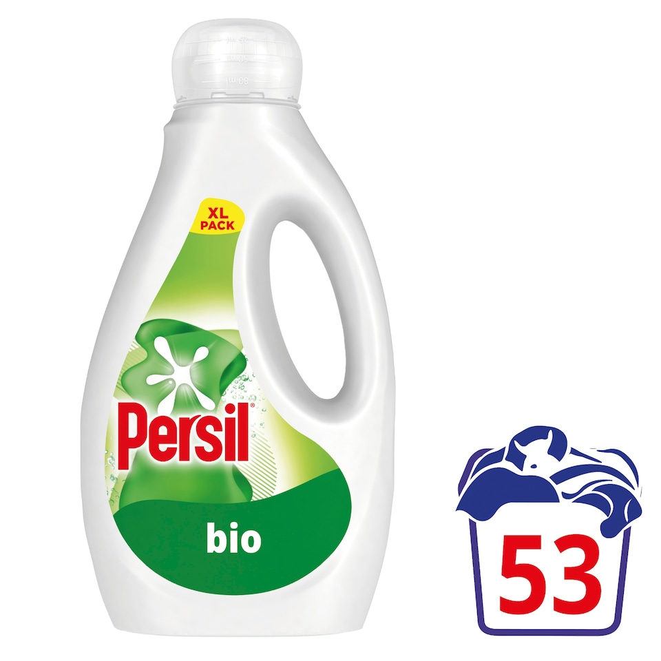 image 1 of Persil Biological Laundry Detergent Liquid 53W 1431Ml