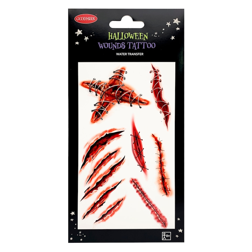 Halloween Wounds Tattoo Assortment