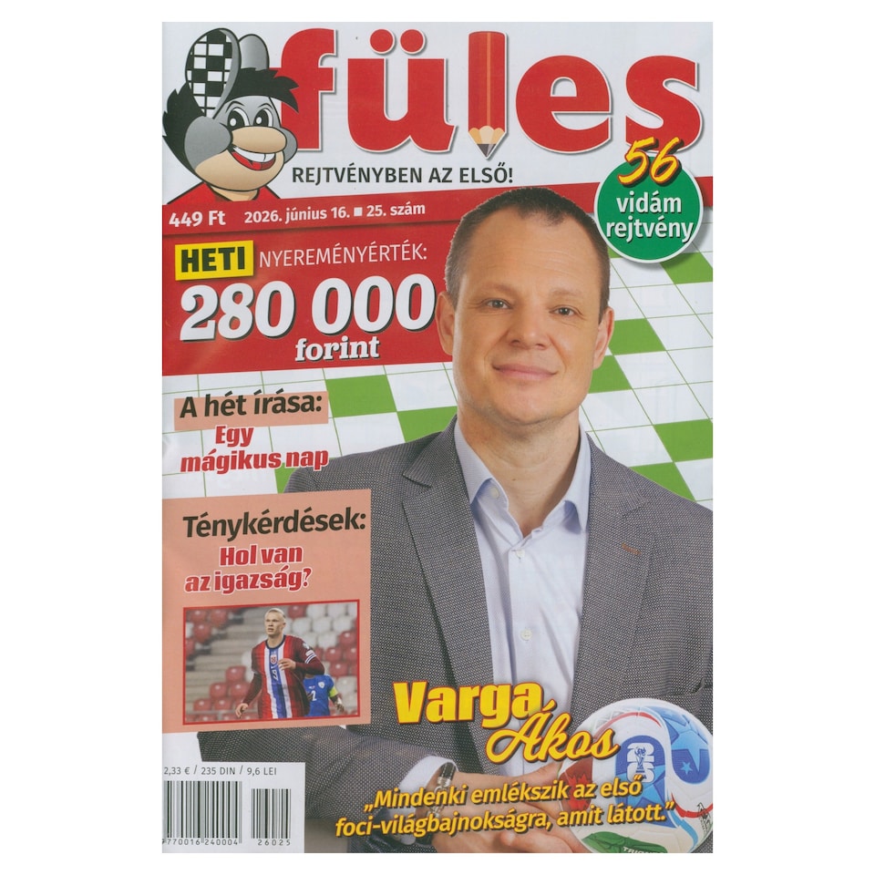 Füles a rejtvénylap