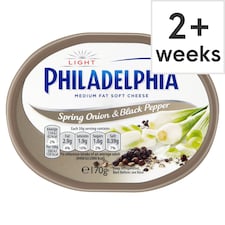 Philadelphia Light Spring Onion And Black Pepper 170G