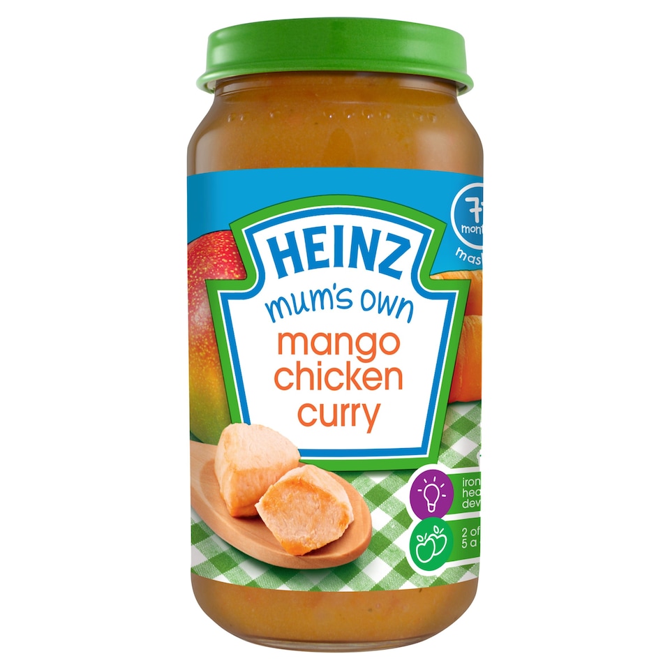 Heinz 7 Month Mums Own Very Mild Mango Chicken Curry 200G
