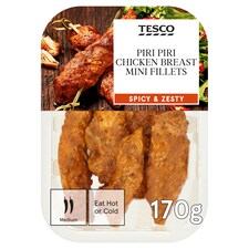 Tesco Ready To Eat Peri Peri Chicken Mini Fillets 170G