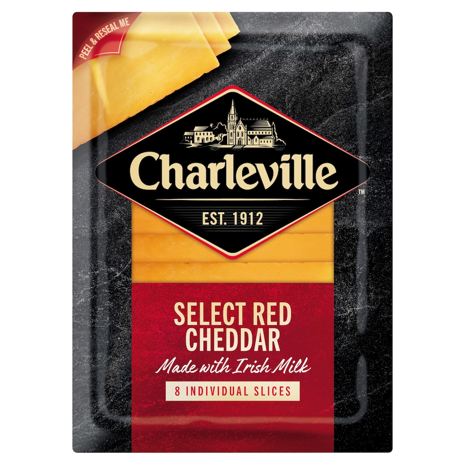 Charleville Select Red Cheddar Slices 160G