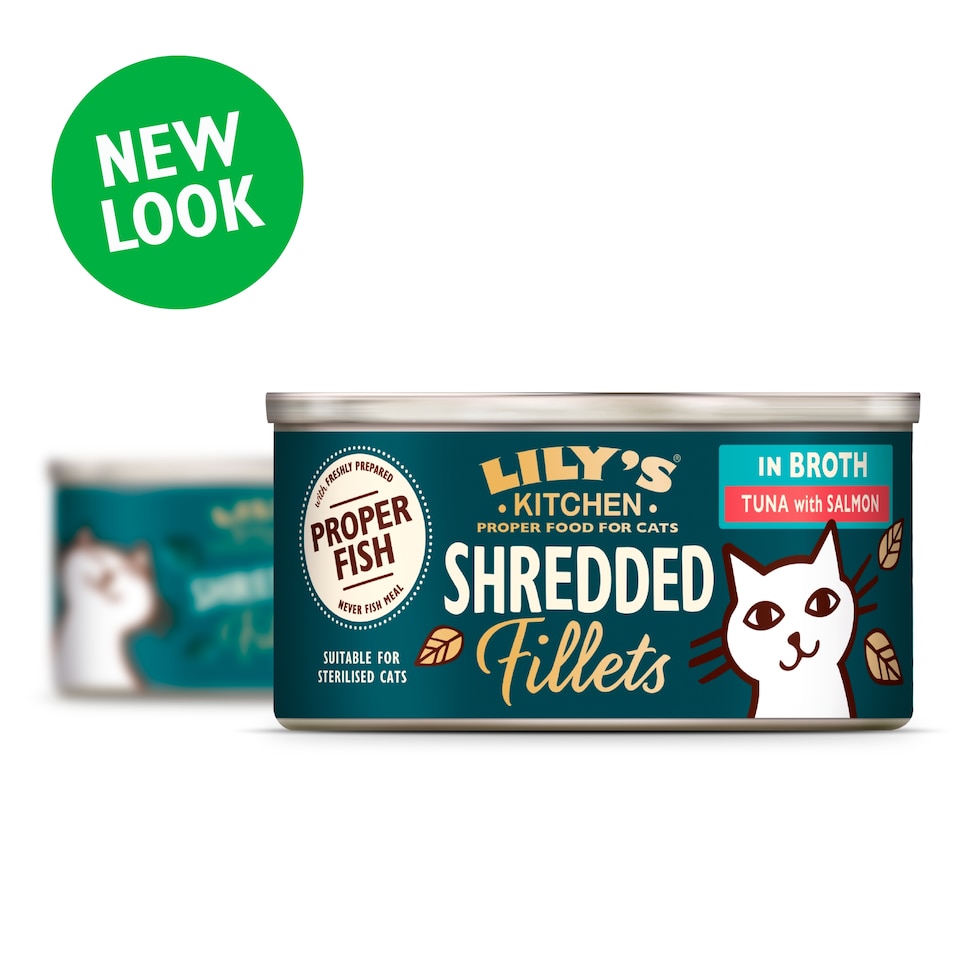 image 1 of Lily's Kitchen Cat Shredded Fillets Tuna & Salmon 70G