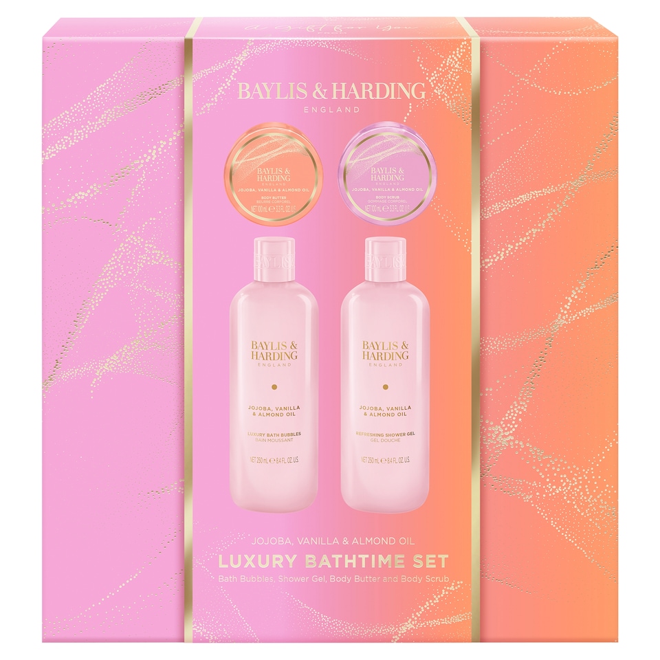image 1 of Baylis & Harding Jojoba, Vanilla & Almond Oil Luxury Bathtime Set