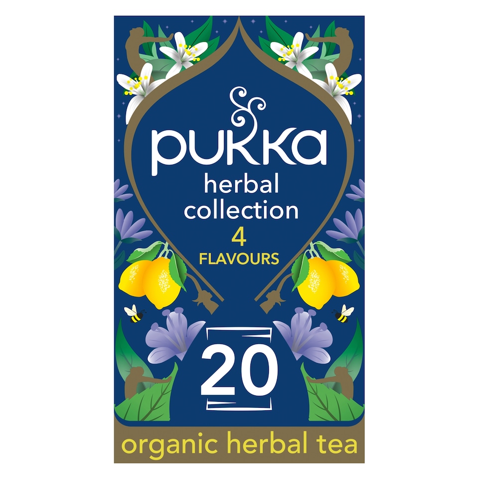 image 1 of Pukka Organic Herbal Collection 20 Herbal Tea Sachets 29g