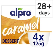 Alpro Caramel Dairy Free Vegan Soya Dessert 4x125g