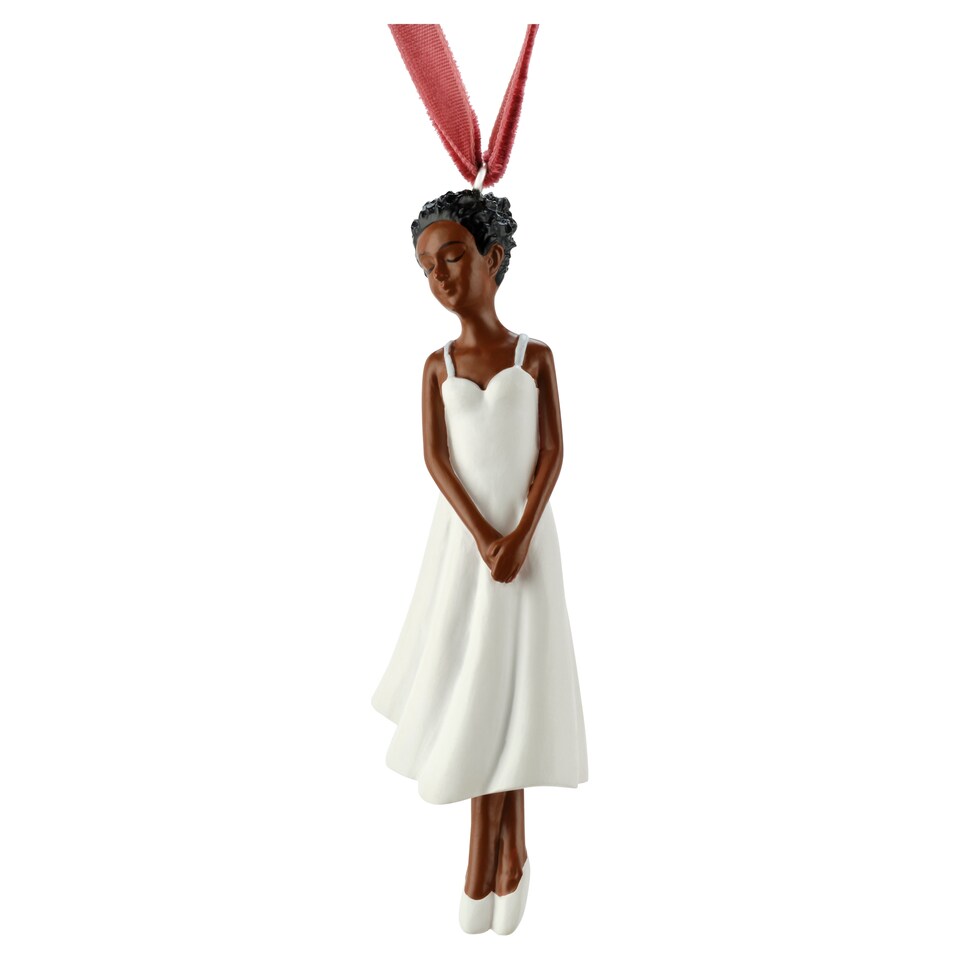 TESCO MARCH MUSES ANGEL RESIN HANGING DECORATION