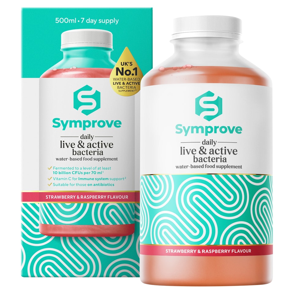 image 1 of Symprove Daily Gut Solution Strawberry & Raspberry Flavour 500ml