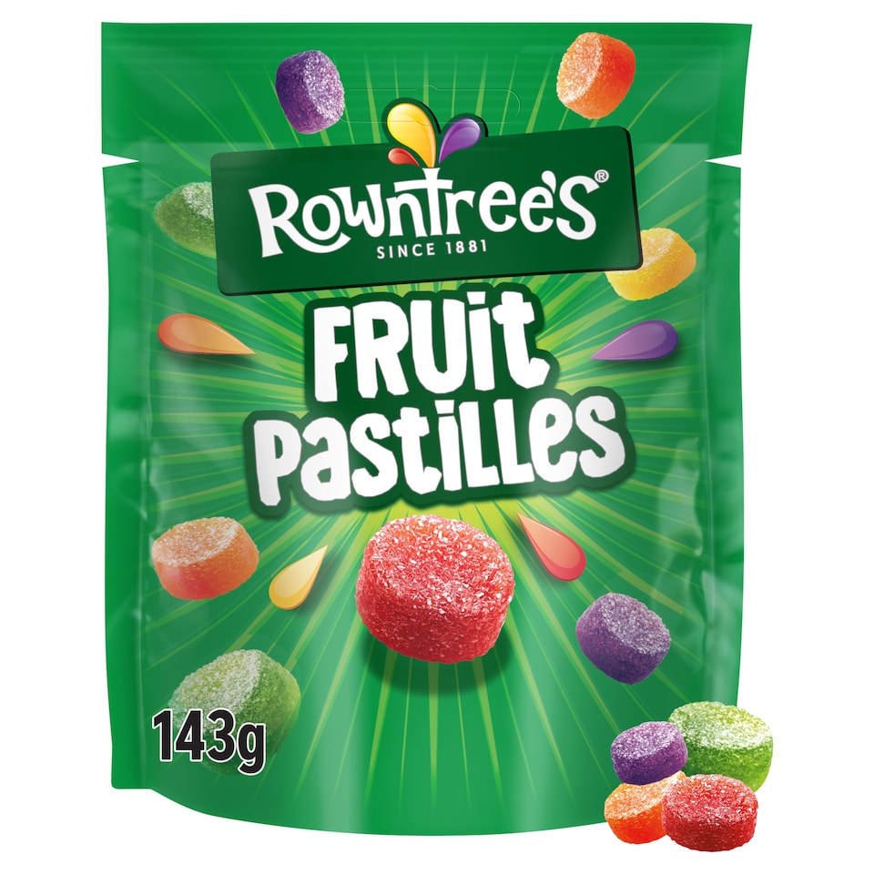 image 1 of Rowntree's Fruit Pastilles Sweets Sharing Bag 143g