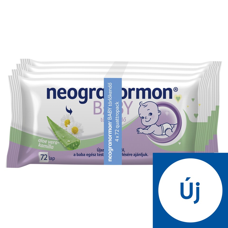 Neogranormon Baby törlőkendő 4 x 72 lap
