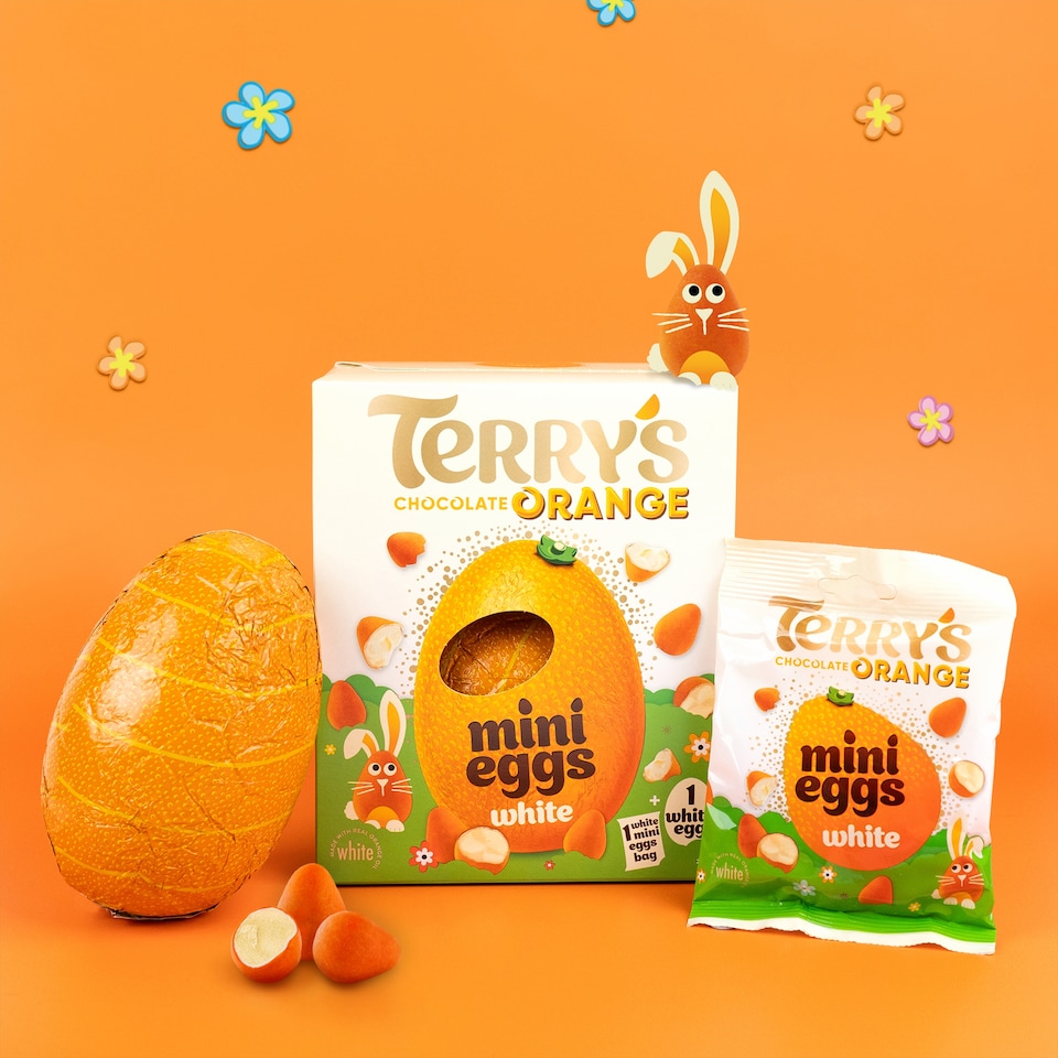 image 1 of Terry's White Chocolate Orange Easter Egg And Mini Eggs 200G