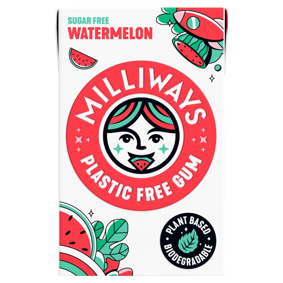 Milliways Super Natural Gum Watermelon 19g