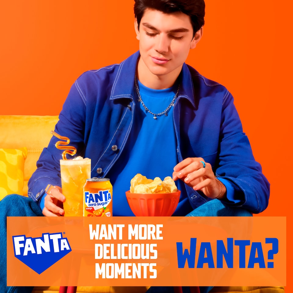 image 1 of Fanta Orange Zero 330ml