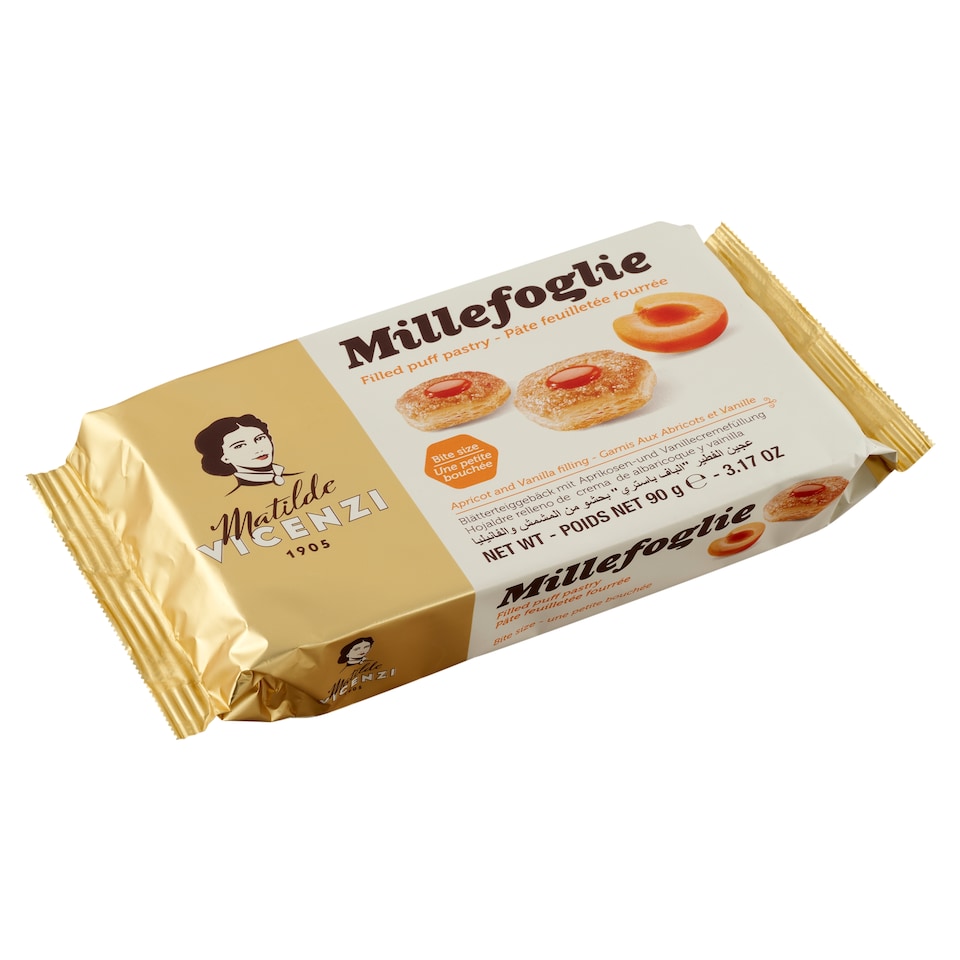 image 1 of Matilde Vicenzi Puff Pastry Filled with Peach-Vanilla Cream 90 g