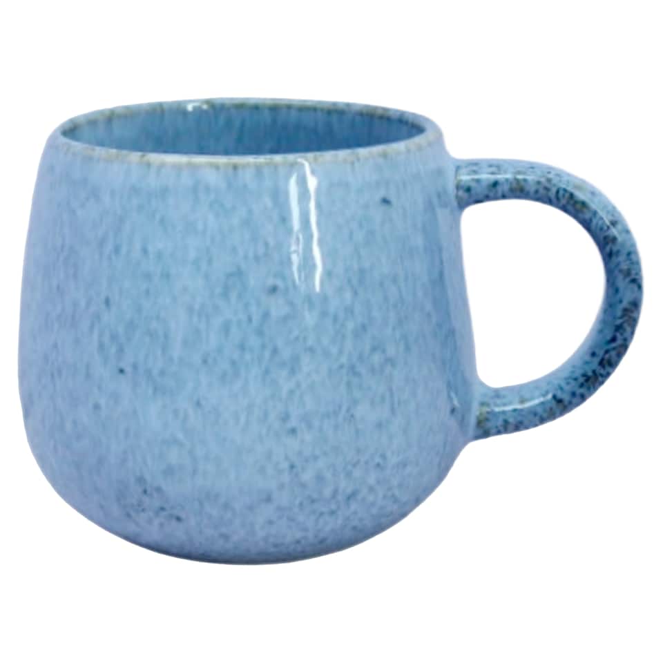 F&F Home Blue Reactive Glaze Espresso Mug 
