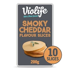 Violife Smoky Cheddar Flavour Slices 200G