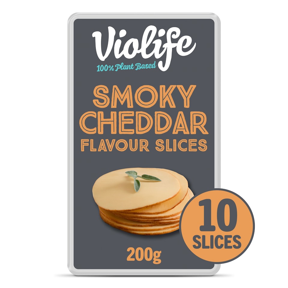 Violife Smoky Cheddar Flavour Slices 200G