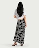 image 3 of F&F Polka Dot Maxi Skirt in Black