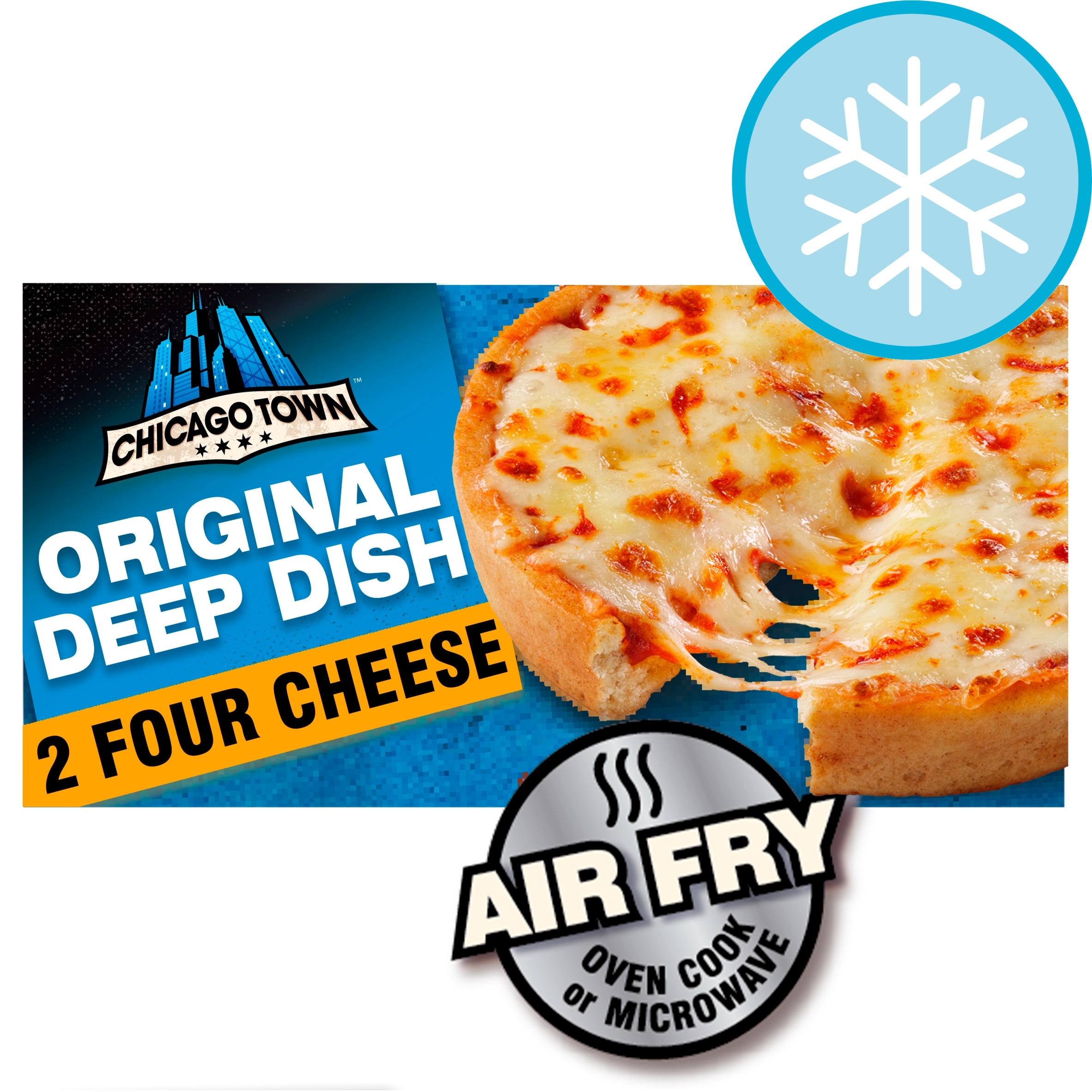 Chicago Town Deep Dish Four Cheese Pizzas 2 X 148G