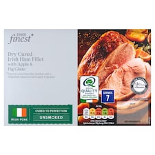 Tesco Finest Dry Cured Irish Ham Fillet with Apple and Fig Glaze 1.5Kg
