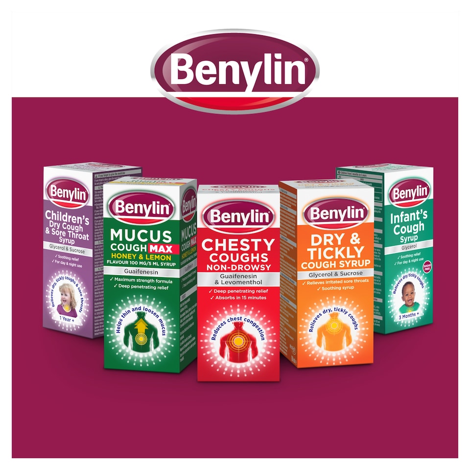 image 1 of Benylin Chesty Cough Relief Liquid - Guaifenesin, Levomenthol 150ml
