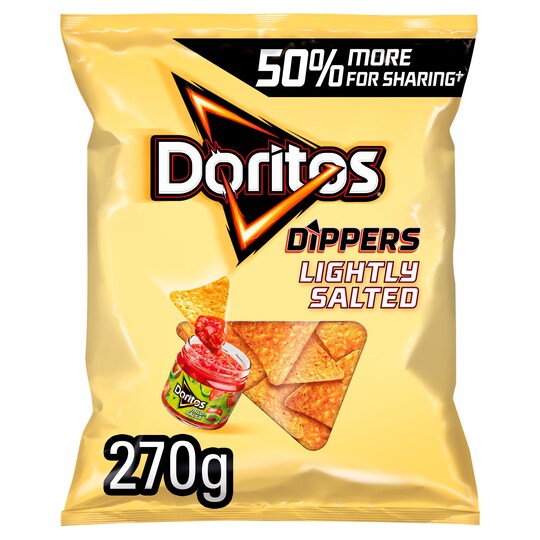 image 1 of Doritos Dippers Lightly Salted Tortilla Chips 270G