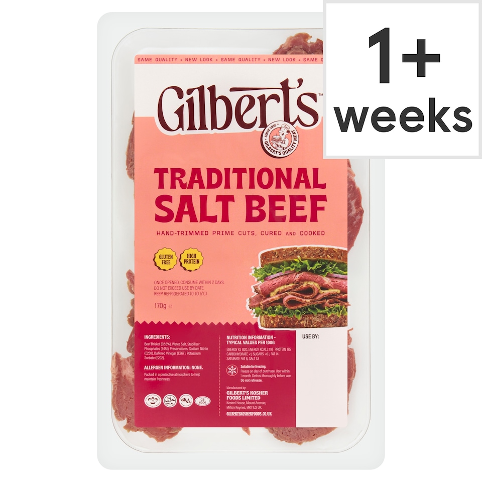 Gilbert's Traditional Salt Beef 170g