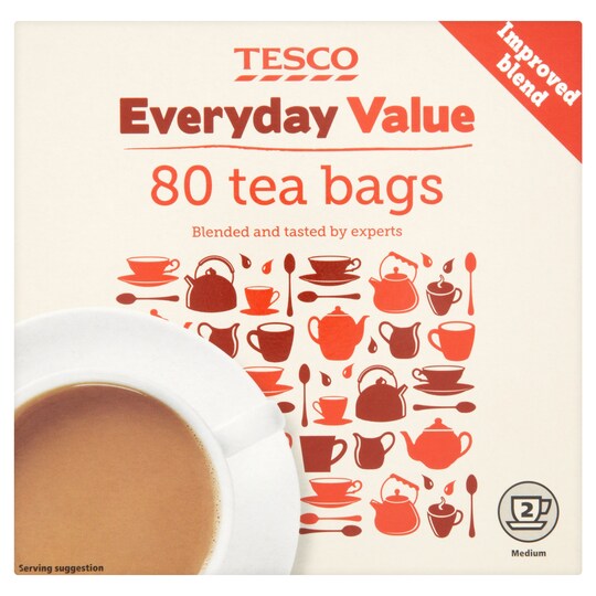 Tesco Every Day Value80 Teabags 250G