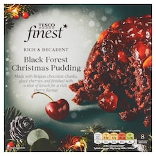 Tesco Finest Black Forest Christmas Puddings 800G