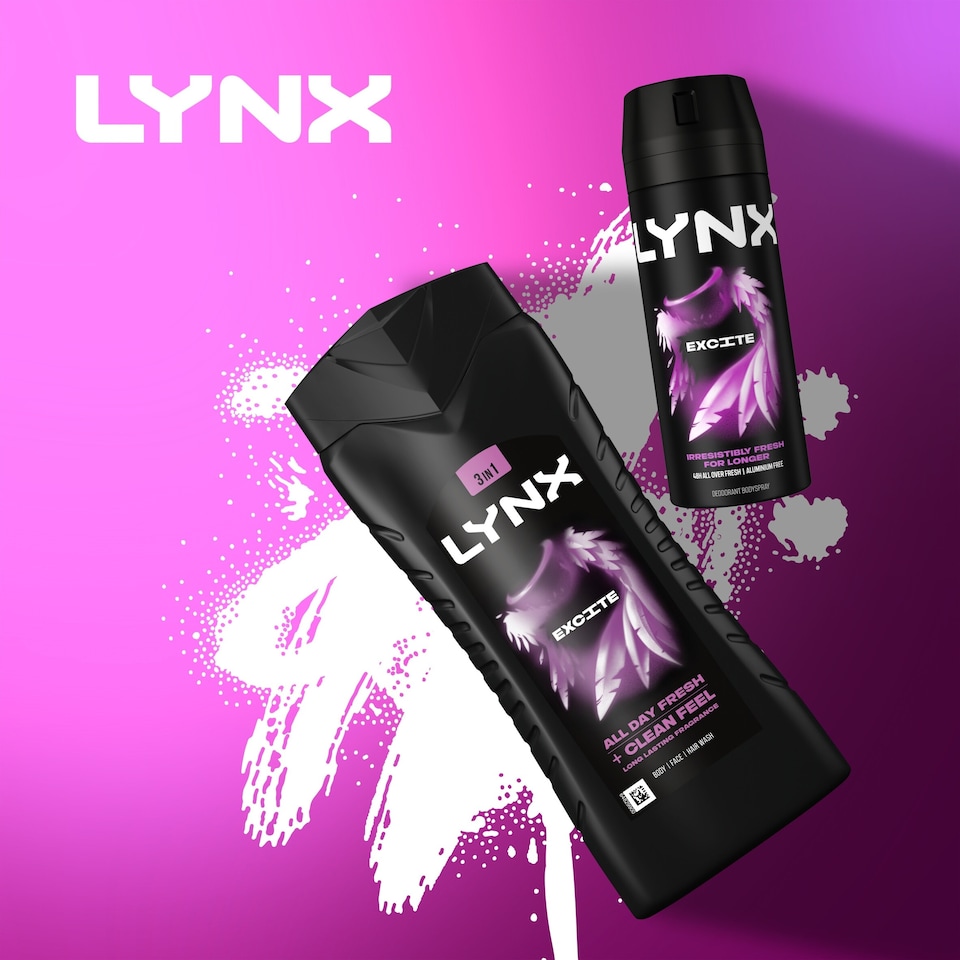 image 1 of Lynx Excite XXL Body Wash Shower Gel 500ml