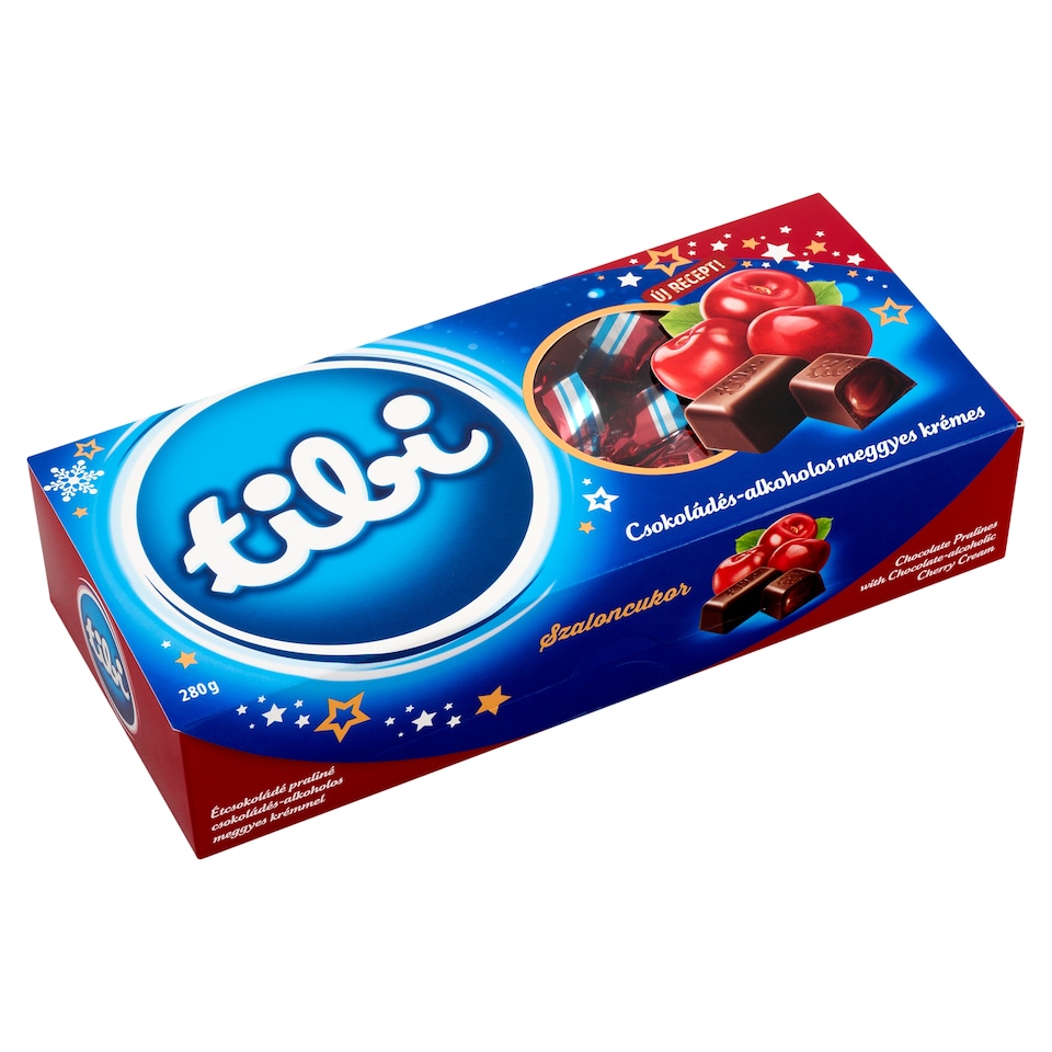 Tibi Chocolate Pralines with Chocolate-Alcoholic Cherry Cream 280 g