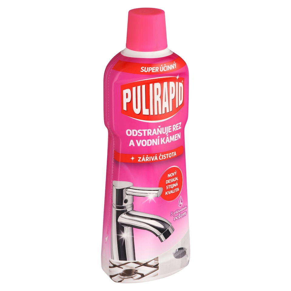 image 1 of Pulirapid Tekutý čistič na vodní kámen s přírodním octem 750ml
