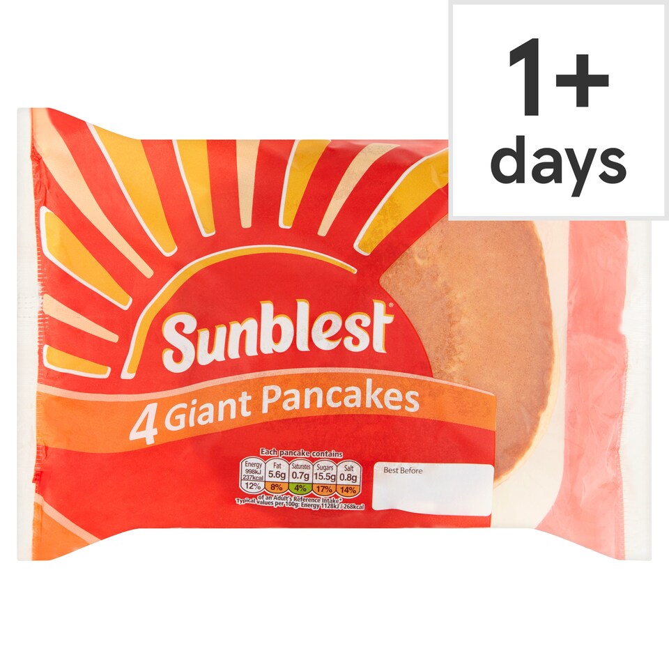 Sunblest Giant Pancakes 4 Pack