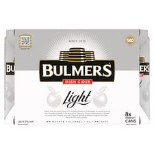 Bulmers Light Irish Cider 8X500ml