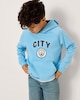 image 2 of Manchester City Cotton Rich Hoodie in Blue