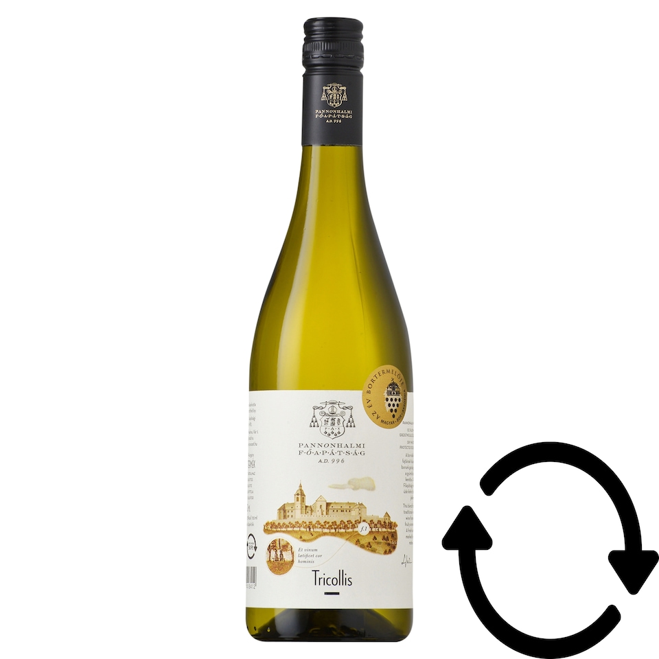 Pannonhalmi Főapátság Tricollis Fehér Dry White Wine 13% 0,75 l