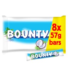 Mars Bounty Twin Chocolate Bars Multipack 8 X 57g