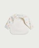 image 2 of F&F Baby Star Print Long Sleeved Bib in White