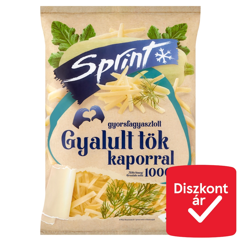 Sprint gyorsfagyasztott gyalult tök kaporral 1000 g