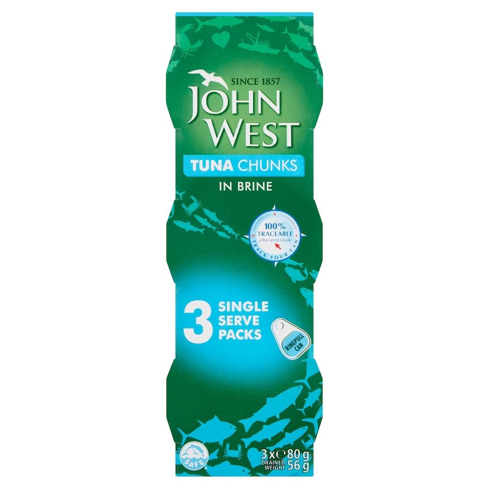 John West Tuna Chunks In Brine 3X80g