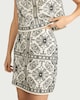 image 1 of The F&F Edit Pure Cotton Embroidered Mini Skirt in Cream