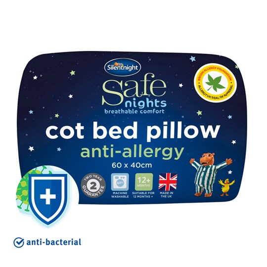 Silent Night AntiAllergy Cotbed Pillow Tesco Groceries