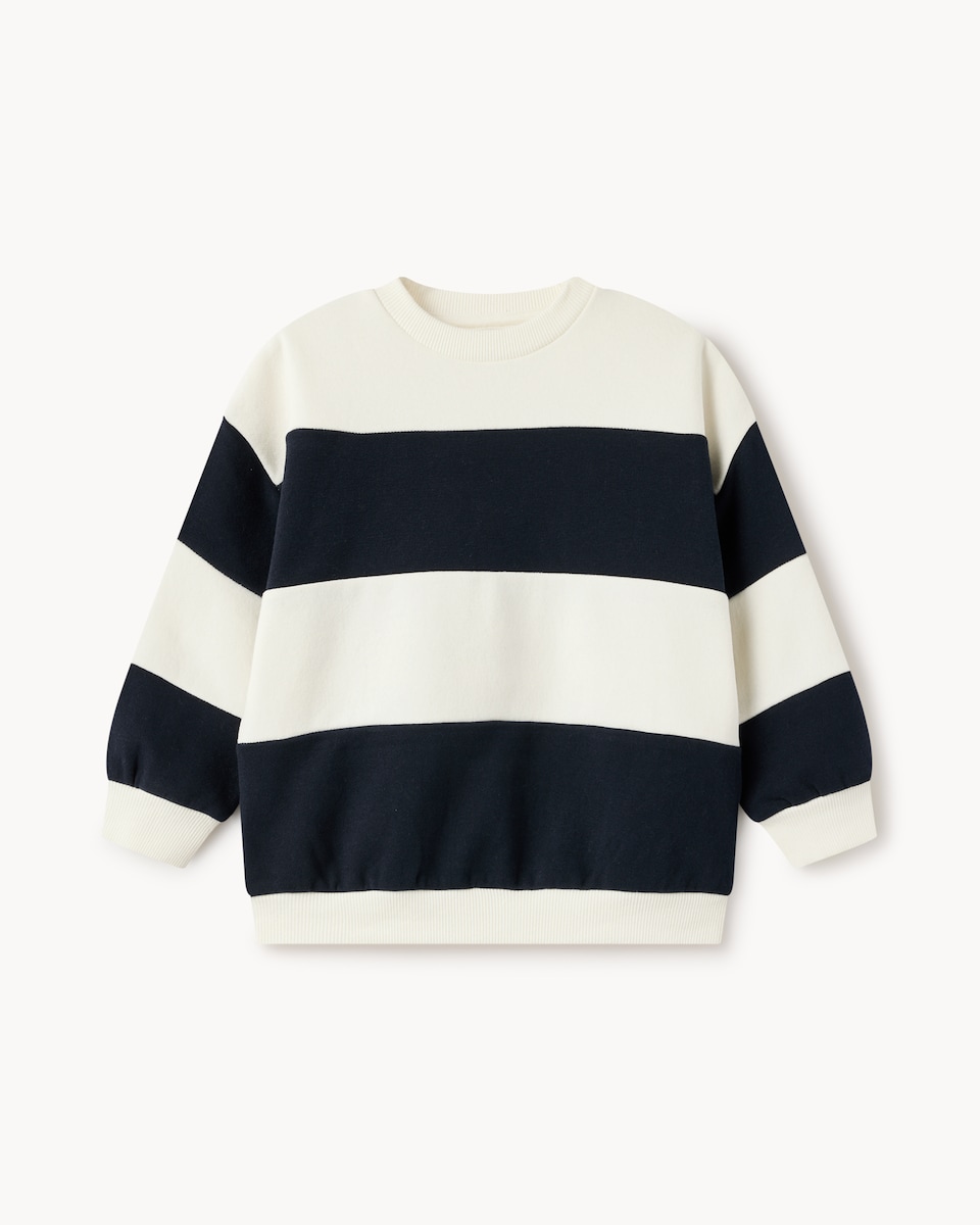 image 1 of F&F Boys 2-Pack Cotton Rich Sweatshirts in Blue
